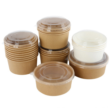 Wholesale disposable food grade 32oz kraft paper bowl